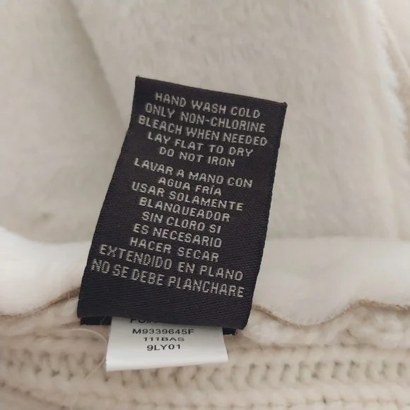 Fever Women's XL Cascade Collar Beige/Tan Knit Faux Suede & Sherpa Knit Jacket - Picture 7 of 13